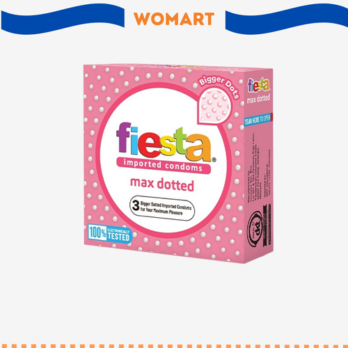 Kondom Fiesta Max Dotted Isi 3 Pcs Kondom Gerigi Terbaik Womart.png