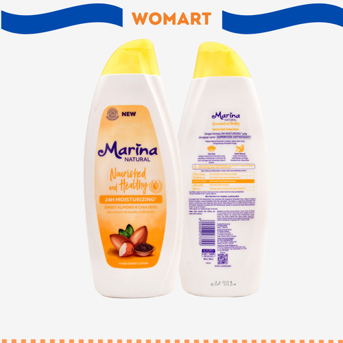 Losion Tubuh Marina Handbody Natural Nourished & Healthy 335 Ml Womart.png