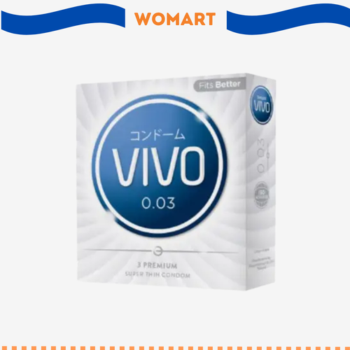 Kondom Vivo 0,03 Isi 3 Pcs Kondom Tipis Terbaik Womart.png