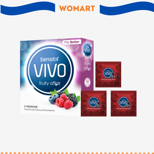 Kondom Vivo Fruitty Affair Isi 3 Pcs Kondom Rasa Buah.png