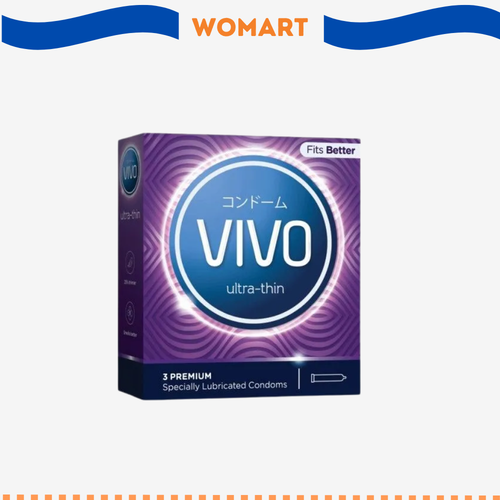 Kondom Vivo Ultra Thin Isi 3 Pcs Kondom Paling Tipis Womart.png