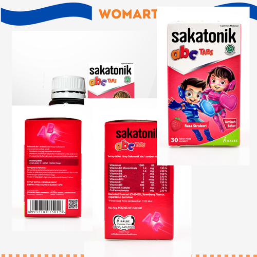 Multivitamin Anak Sakatonik Abc Rasa Strawberry 30 Tablet Womart.png