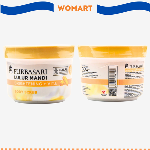 Lulur Mandi Purbasari Whitening + Vit E 100 Gr Pemutih Kulit Womart.png