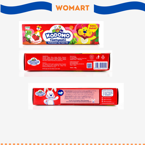 Pasta Gigi Anak Kodomo Toothpaste Strawberry Tube 45 Gr.png