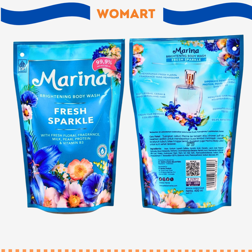 Marina Body Wash Fresh Sparkle Refill 400 Ml.png