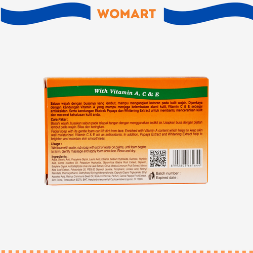 Sabun Papaya By Mamaya Brightening Sunscreen Vitamin A, C, E 2.png