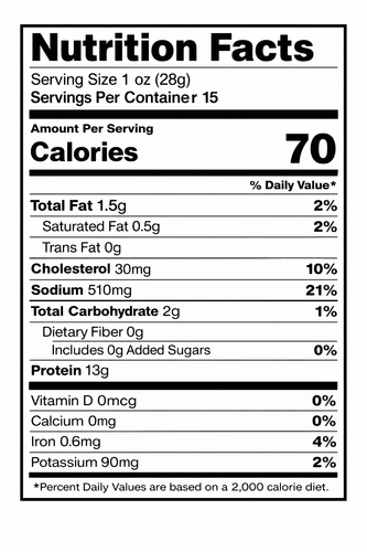 Gold Rush Habanero Chipotle Nutrition Label.png