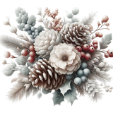 WinterWhispers berriespinecones4