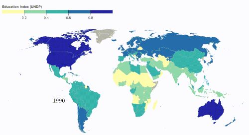 UNDP Education Index (1990 2019).gif