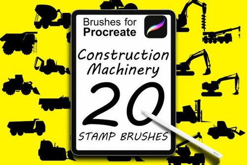 20 Construction Machines for Procreate Graphics 27335671 1 580x387.jpg