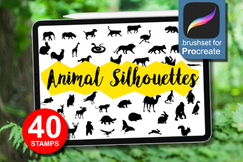 Animal Silhouettes for Procreate Graphics 27120815 1 580x387.png
