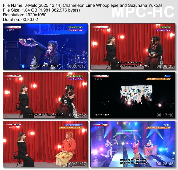[TV-Variety] J-MELO – 2025.12.14 Chameleon Lime Whoopiepie and Suzuhana Yuko