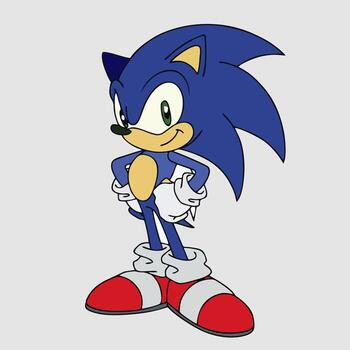 character illustration in sonic mode cartoon free vector.jpg