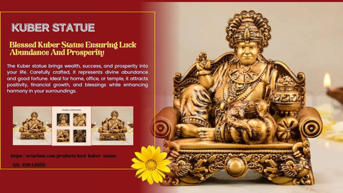 Divine Kuber Statue Symbolizing Wealth Prosperity Abundance Success