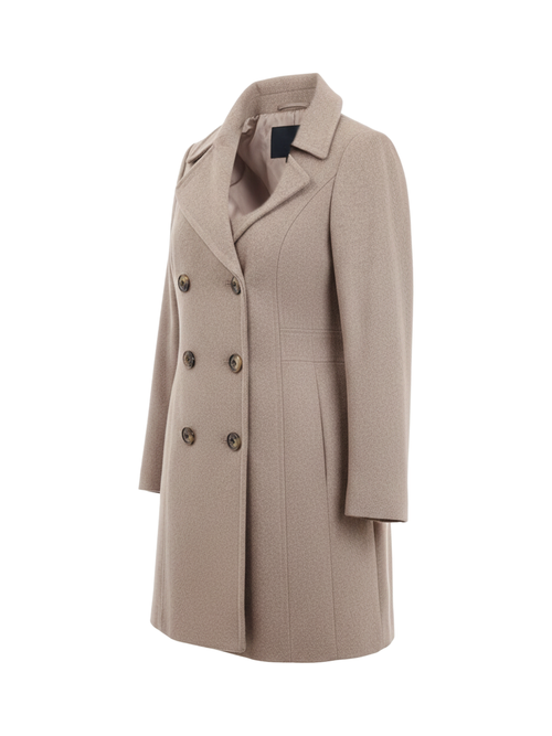 Women's Double Breasted Wool Peacoat taupe 2.png