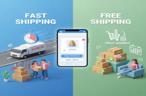 Fast Shipping vs Free Shipping Which Works Better for eCommerce (1).webp