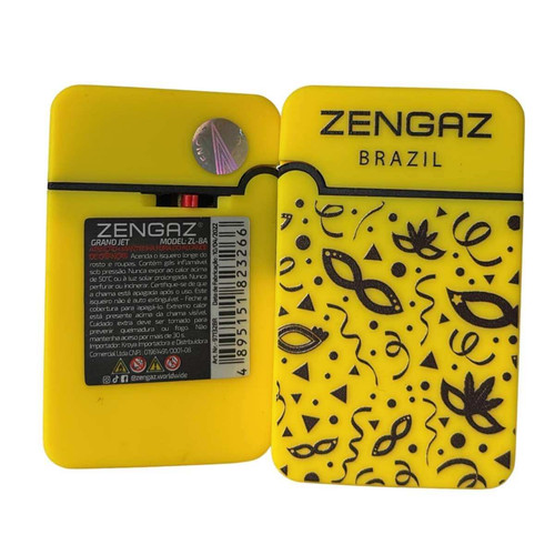 Isqueiro Maçarico Zengaz ZL 8 Grand Jet Cores Carnaval Unidade (4).jpg