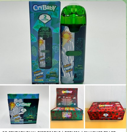 2G CRYBABY DUAL- REP- IN HOUSE FILLED