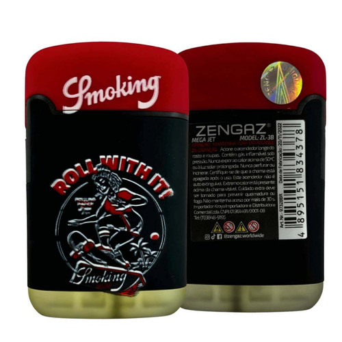 Isqueiro Maçarico Zengaz ZL 3S Smoking Mega Jet EMB Cores Unidade (8) (1)