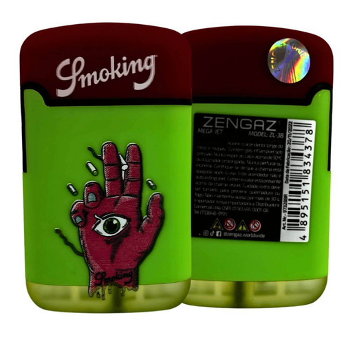 Isqueiro Maçarico Zengaz ZL 3S Smoking Mega Jet EMB Cores Unidade (6) (1)