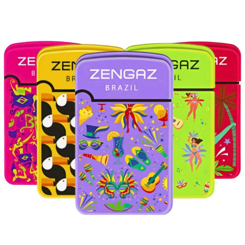 Isqueiro Maçarico Zengaz Zl 12 Royal Jet Emb Cores Carnaval Unidade (7)