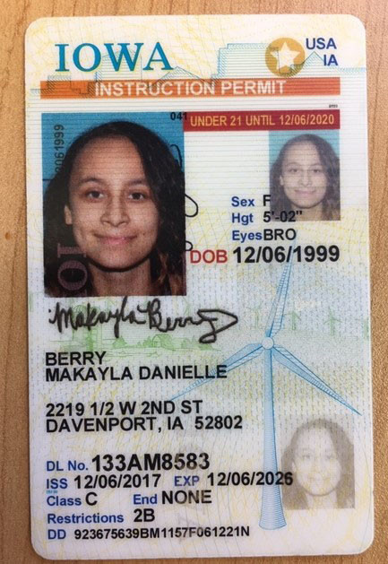 Makayla D Berry license.jpg