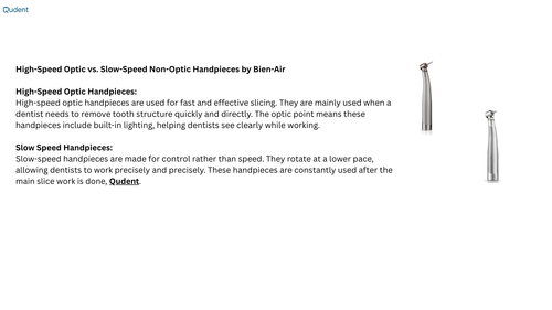 High Speed Optic vs. Slow Speed Non Optic Handpieces by Bien Air.png