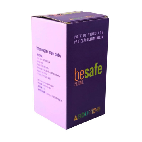 POTE VIDRO UV ABDZ BESAFE 500ML PTO (2)