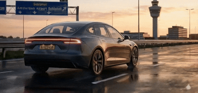 Go Schiphol Luxury Tesla and Mercedes Fleet