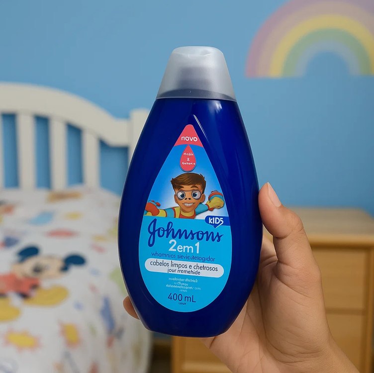Johnson’s Shampoo e Condicionador Infantil 2 em 1, 400ml