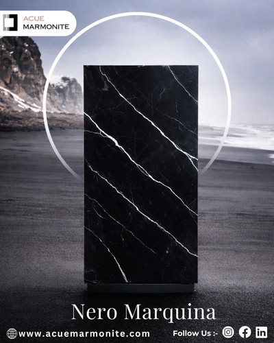 Nero Marquina Marble Slab | Luxury Black Marble by Acue Marmonite.jpg