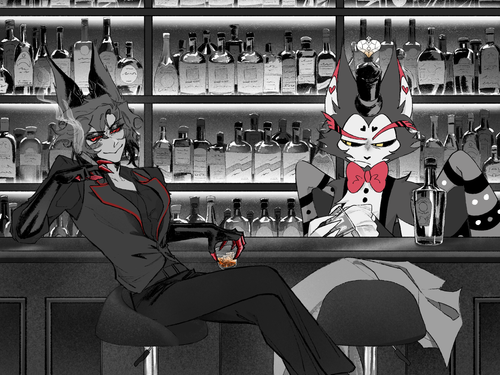 Husk and Alastor in a Bar.png