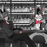 Husk and Alastor in a Bar