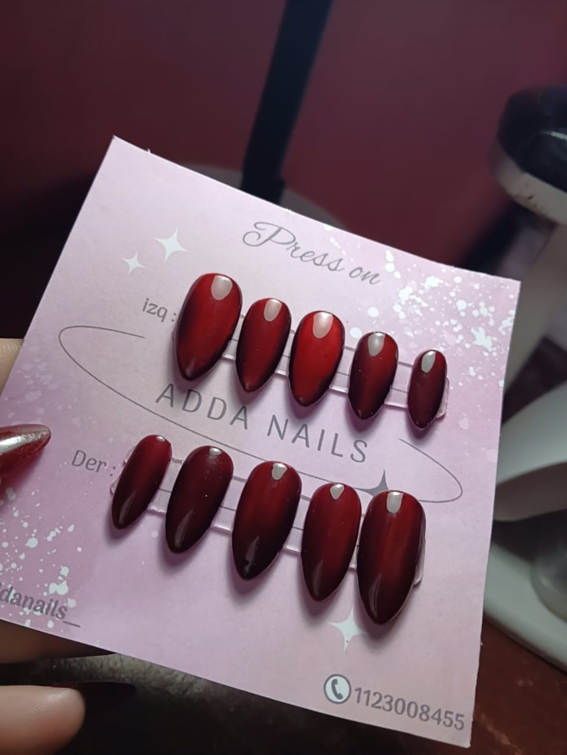 Press On premium con efecto llamativo y acabado profesional