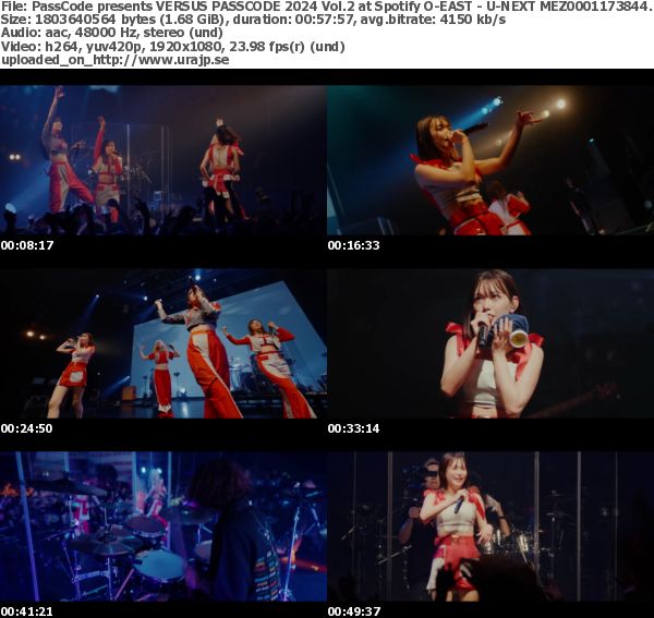 PassCode presents VERSUS PASSCODE 2024 Vol.2 at Spotify O-EAST [U-NEXT Channel 2025]