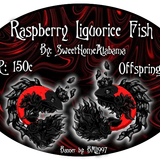 raspberry liquorice fish