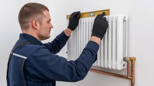 Central heating installation with smart controls