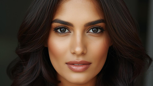 6. Fair skinned 27 year old Indian woman with sculpted features, deep black expressive eyes, thick e.jpg