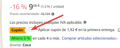 cupón amazon