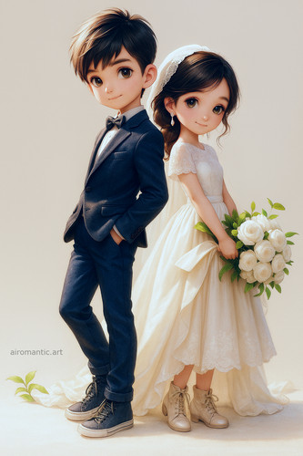 20251128 1141 Wedding Anime Characters remix 01kb4h92wqe979k0wazbgh3dg4.jpg