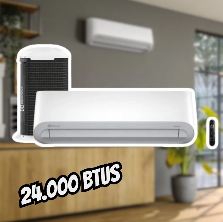 Ar-Condicionado Split Inverter 24000 BTUs Electrolux Color Adapt com Wi-Fi Só Frio YI24F/YE24F 220V