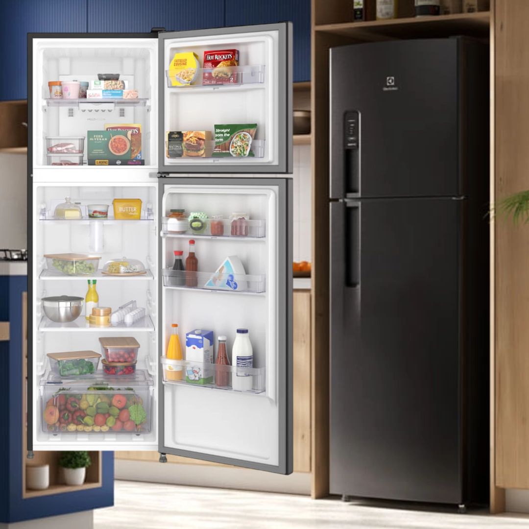 Geladeira Electrolux Frost Free 400l Autosense Inox Tf44b