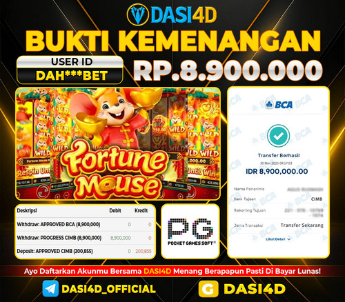BUKTI KEMENANGAN 30 NOVEMBER  2025 DI FORTUNE MOUSE RP.8.900.000