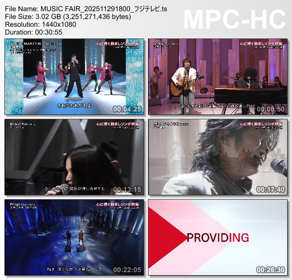 [TV-Variety] MUSIC FAIR – 2025.11.29