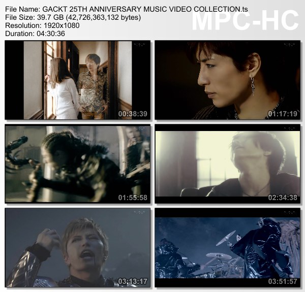[TV-Variety] GACKT 25TH ANNIVERSARY MUSIC VIDEO COLLECTION (WOWOW Live 2025.11.25)