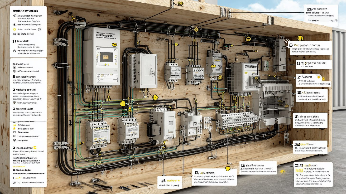 Схема монтажа клеммных колодок для освещения в гараже