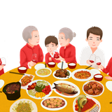 —Pngtree—family reunion dinner 7012400