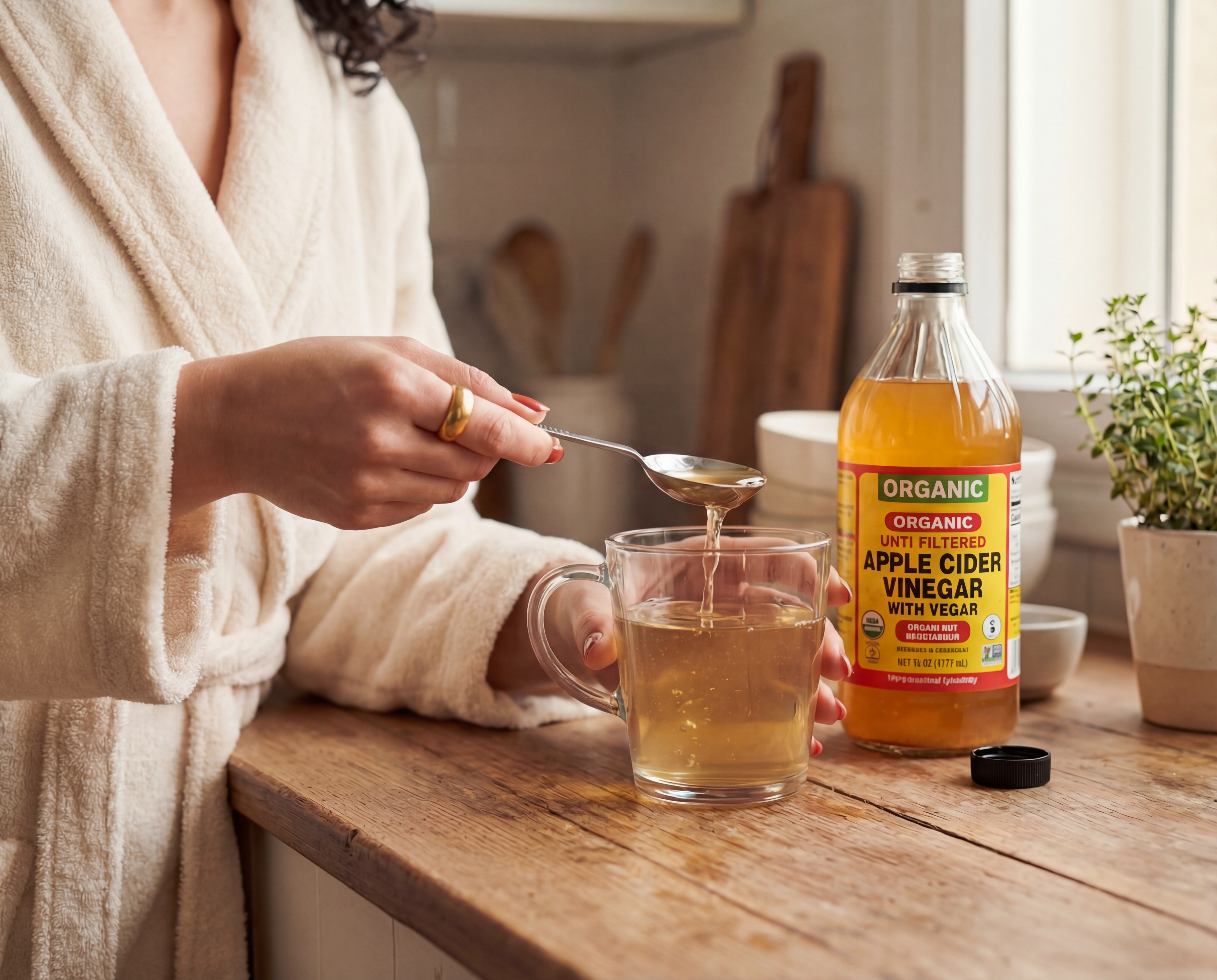 שטיפת חומץ תפוחים