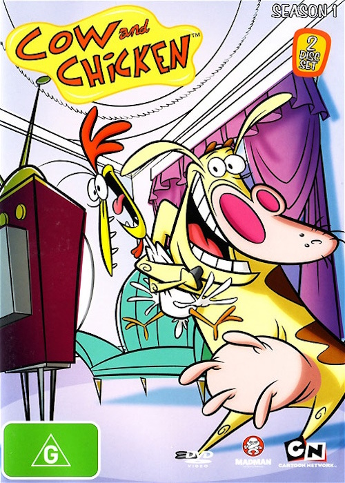 Krowa i Kurczak & Jam Łasica / Cow & Chicken & I Am Weasel (1995-1999) (Sezon 1-4) PLDUB.480p.WEB-DL.X264-Kbuso | Polski Dubbing