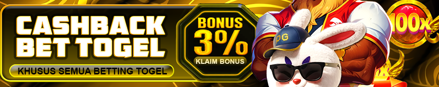 KUAT4D Bonus Cashback Mingguan 3% (khusus togel)